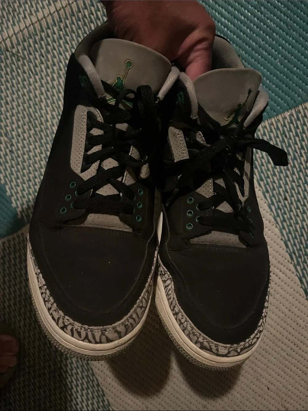 Authentic Air Jordan 3 Pine Greens